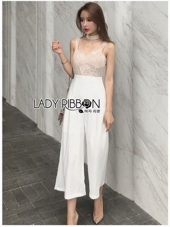 Jumpsuit จั้มสูทสายหนาทรงหัวใจ