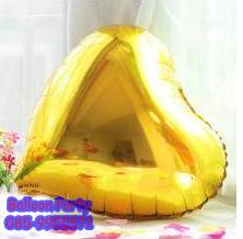 ลูกโป่งหัวใจ สีทอง18 นิ้ว Heart Foil Balloon Gold Color