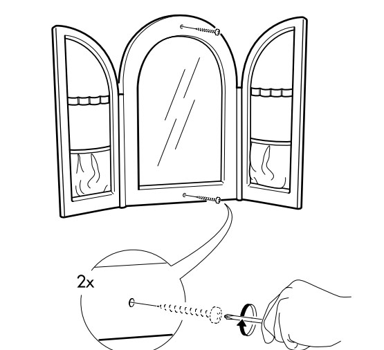 กระจก สารพัดประโยชน์ พร้อมช่องใส่ของ ตบแต่งห้อง