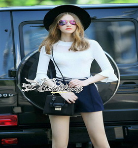 ชุดเซ็ทเสื้อ+กางเกง+เข็มขัด