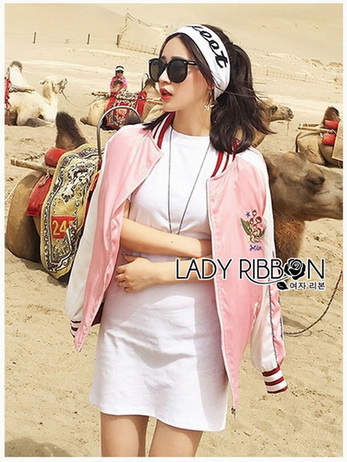 Bomber Jacket Lady Ribbon บอมเบอร์แจ็กเก็ต
