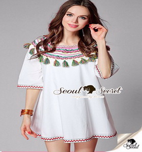 เสื้อผ้าแฟชั่นเกาหลีเก๋ๆ ลุคสาววินเทจ เสื้อทรงสวยด้วยเสื้อตัวยาว
