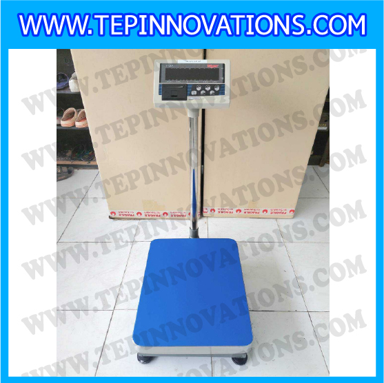 เครื่องชั่งน้ำหนักดิจิตอล พร้อมปริ้นเตอร์ในตัว พิกัด100kg ค่าละเอียด 10g ยี่ห้อ TIGER รุ่น TI-04P ขนาดแท่น 40x50cm. เครื่องชั่งแบบ Build in Printer