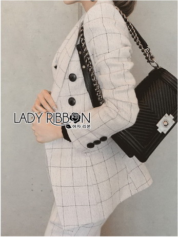 เซ็ตสูทและกางเกงผ้าวูลทอลายสก็อต