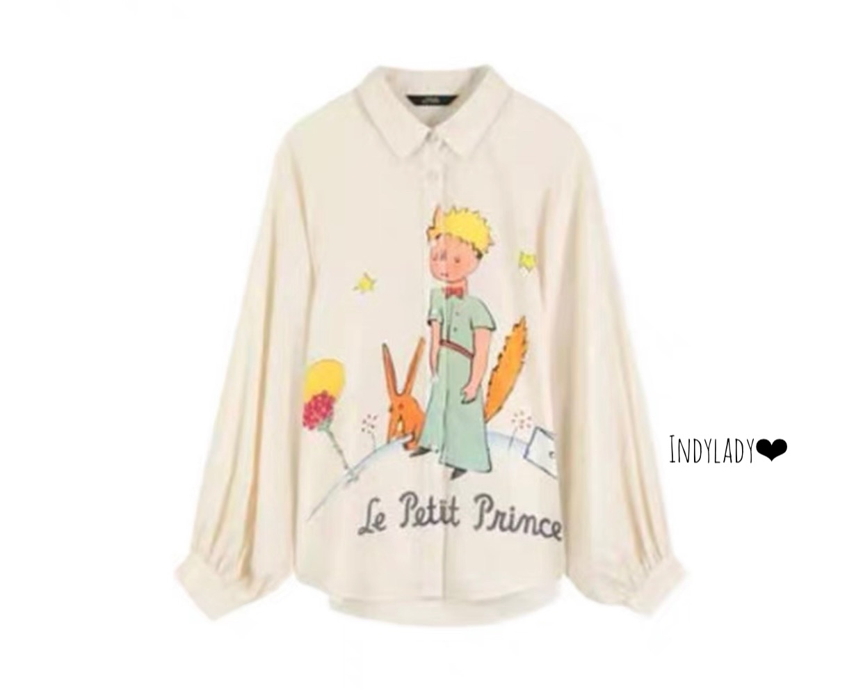 เสื้อเชิ้ต คอปก แขนยาวทรงใหญ่