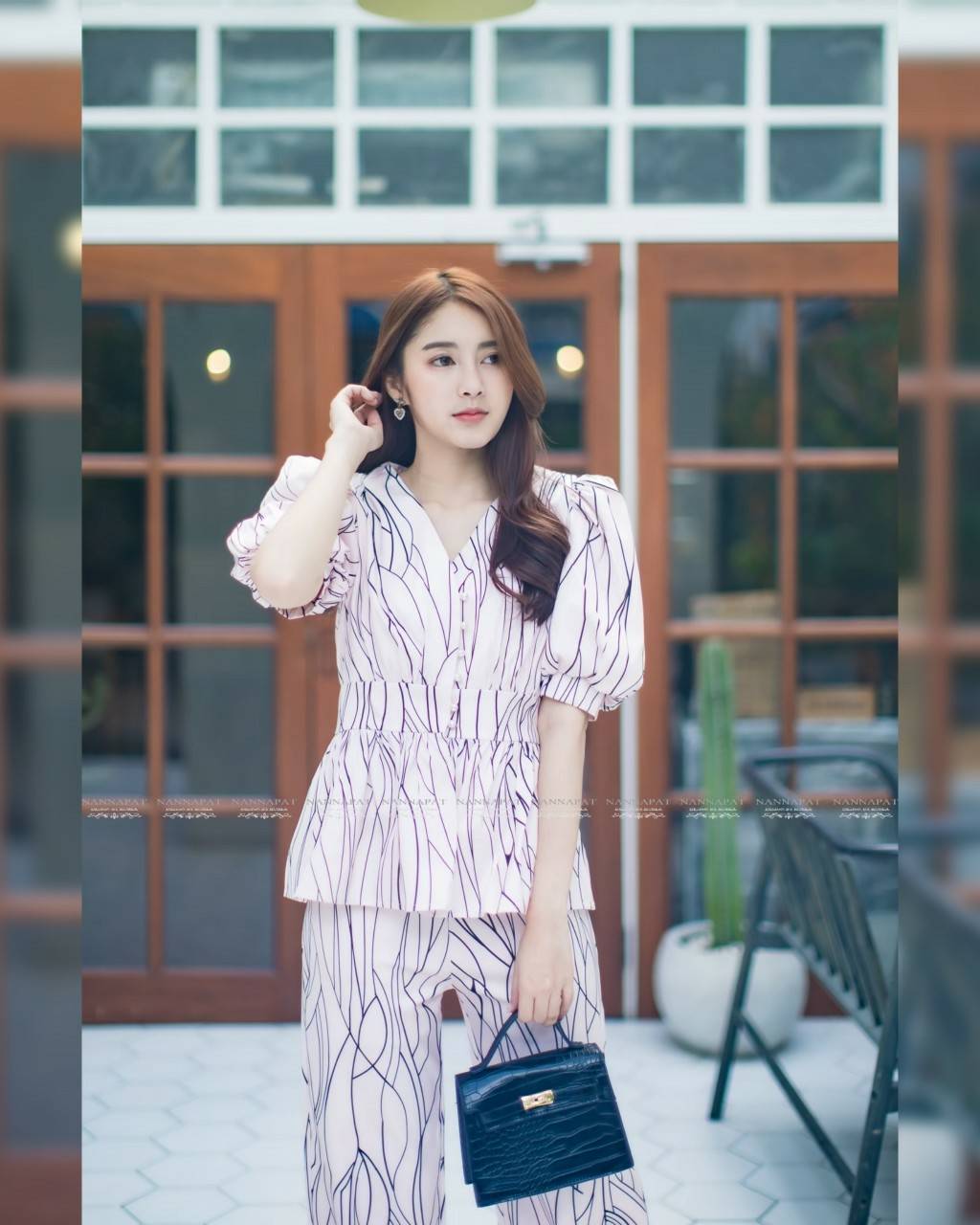 เสื้อกระดุมหน้า แขนเจ้าหญิงสวย