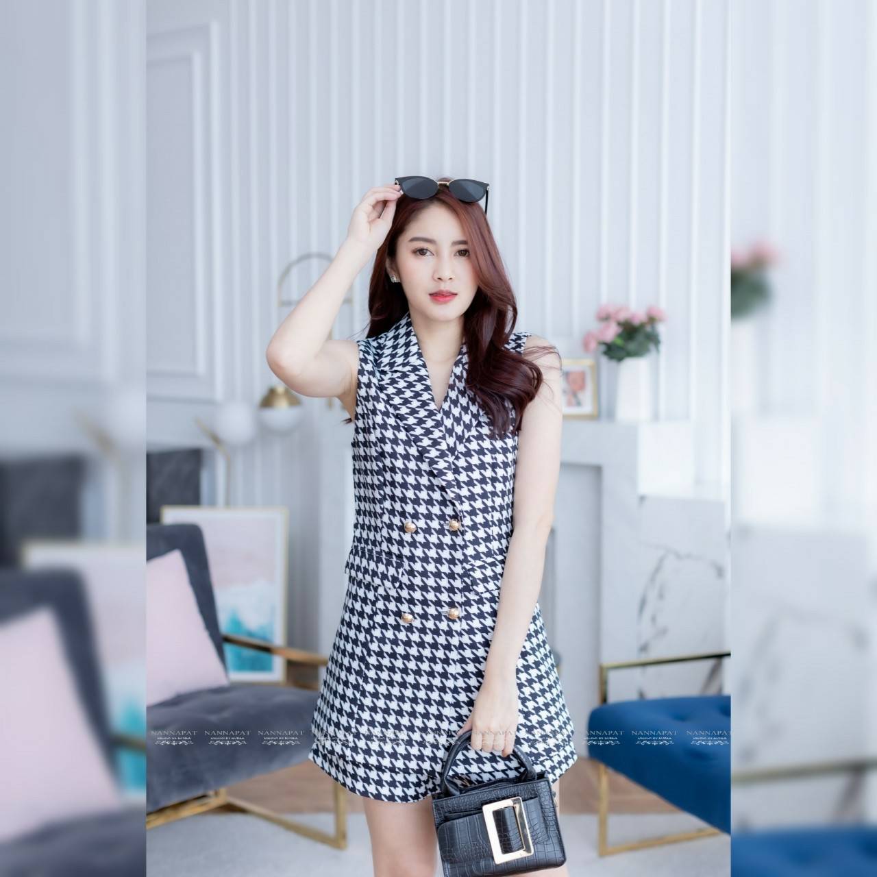 เสื้อกระดุมหน้าลายชืโนริ