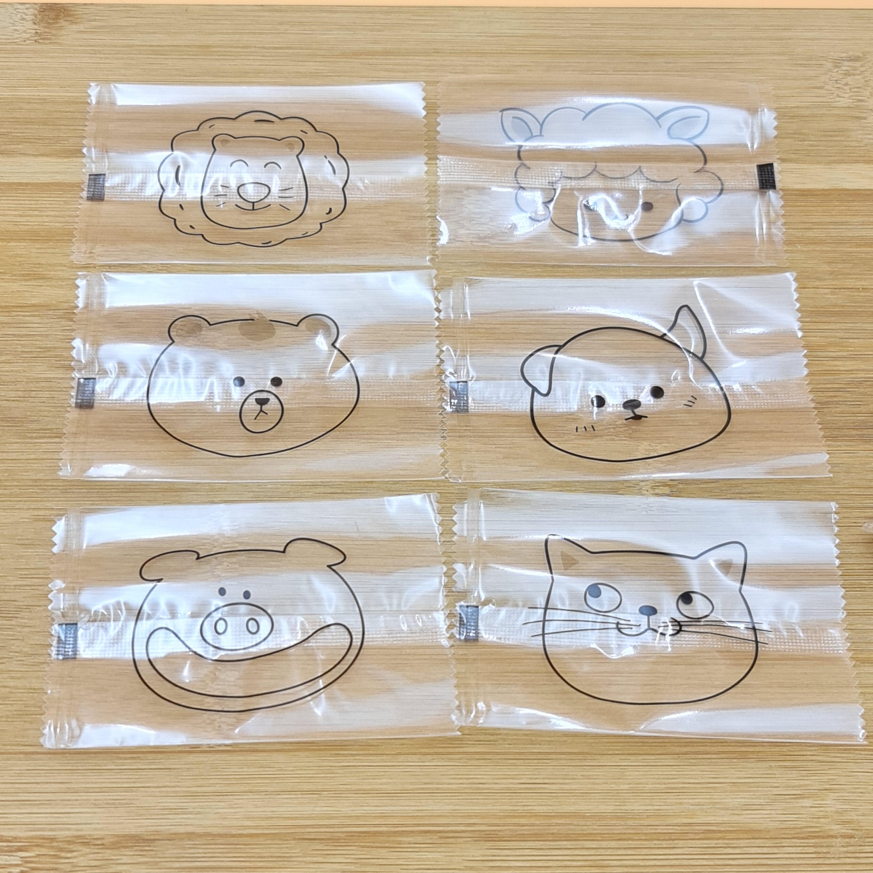 ถุงซีล 7×10cm. คละ6ลาย สารพัดสัตว์ ~96-100ใบ/แพ๊ค ถุงคุ๊กกี้ ถุงขนม ซองซีล ถุงพลาสติก bbpo j12 เจริญ12