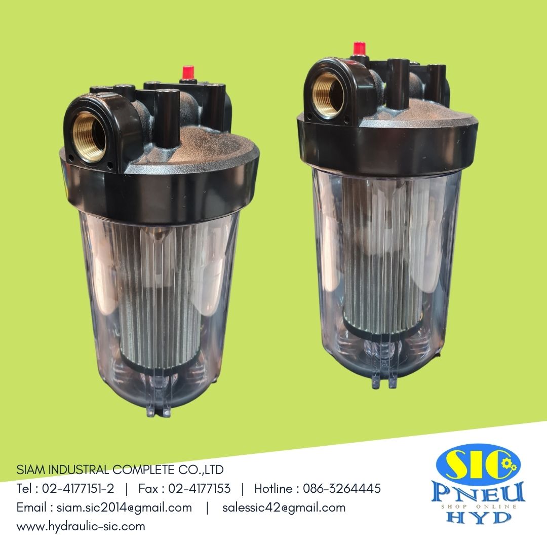 กรองไฮดรอลิค PR-06 (Inline Suction Filter) ไส้กรองไฮดรอลิค กรองขาดูด กรองหยาบ 150 ไมครอน แบบมีบอร์ดี้ต่อลอยนอกถัง