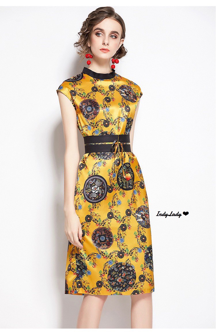 Dress สีสวยสดใสทรงอขนล้ำ