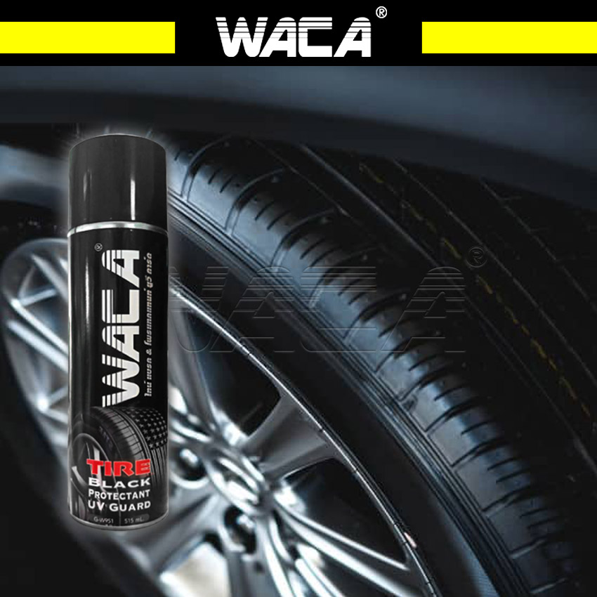 WACA สเปรย์เคลือบยางดำ (515 มล.) เคลือบเบาะ คอนโซล และ พลาสติก