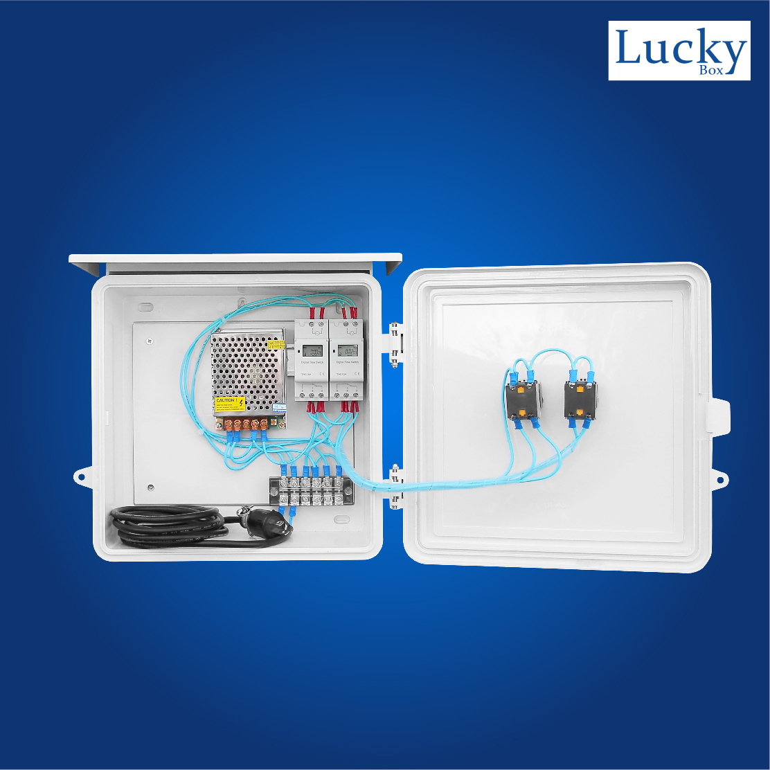 ตู้ควบคุมวาล์วไฟฟ้า ตั้งเวลารดน้ำต้นไม้อัตโนมัติ รุ่น : 2CH-AC-015