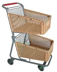 รถเข็นช้อปปิ้งแบบพลาสติก(สั่งต้องมีจำนวน100คันขึ้นไป)