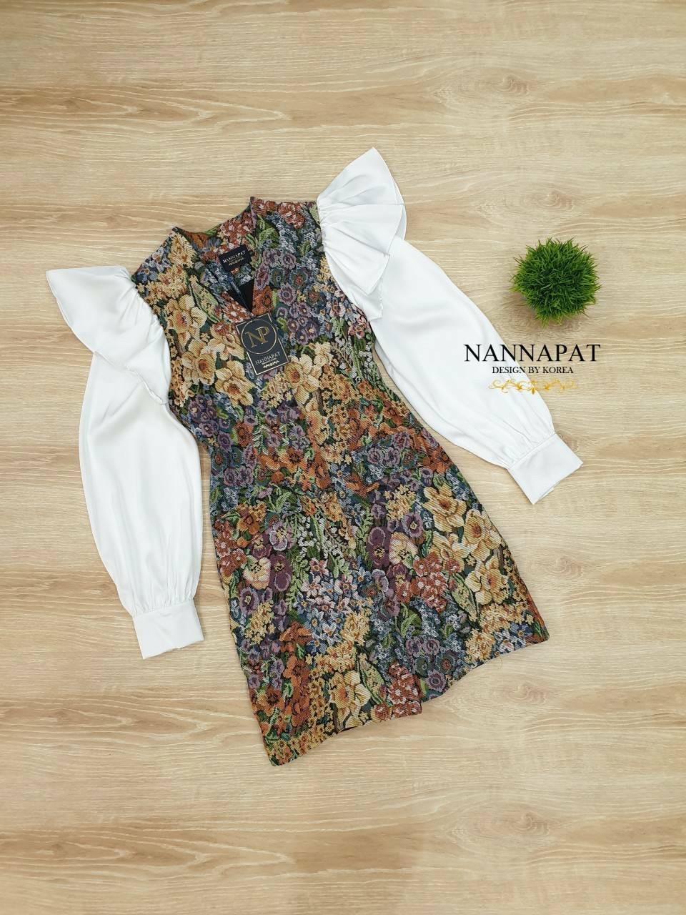 gfilกระดุมหน้า แขนยาวพริ้วสวย