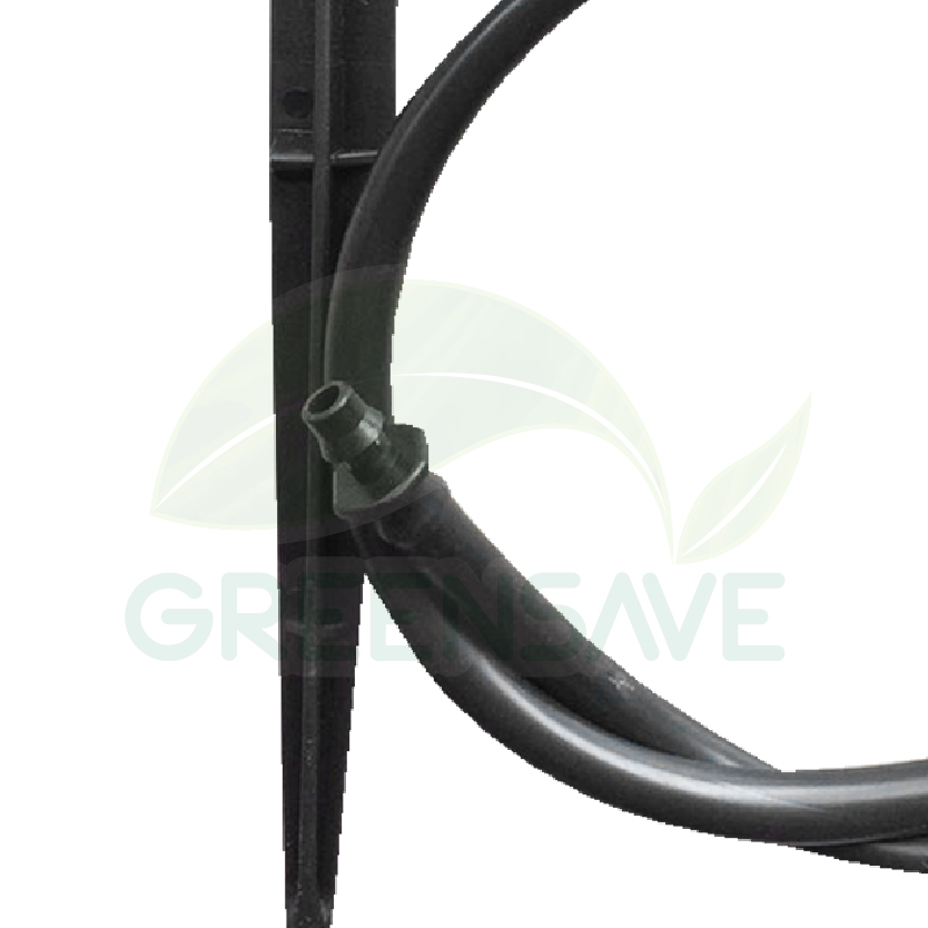 หัวจ่ายน้ำ 360 องศา พร้อมขาปัก 18 ซม. และสายไมโคร ยาว 1 เมตร