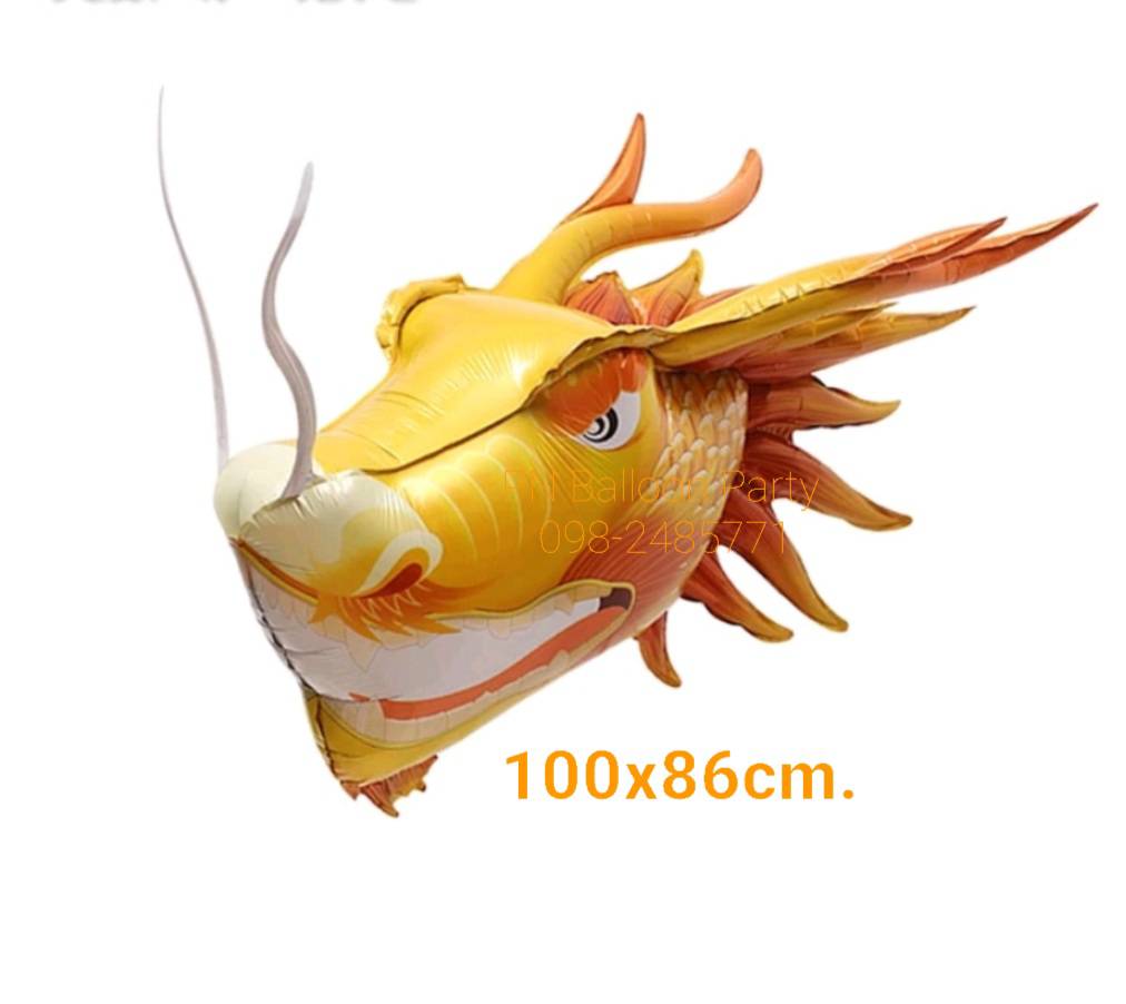 ลูกโป่งหัวมังกร 4D ขนาด 1 เมตร Dragon Head Balloon