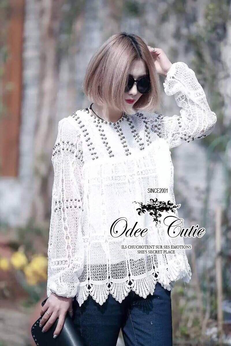 Lady Ribbon Online OC 11060616 ♔Lace top with rivet♔