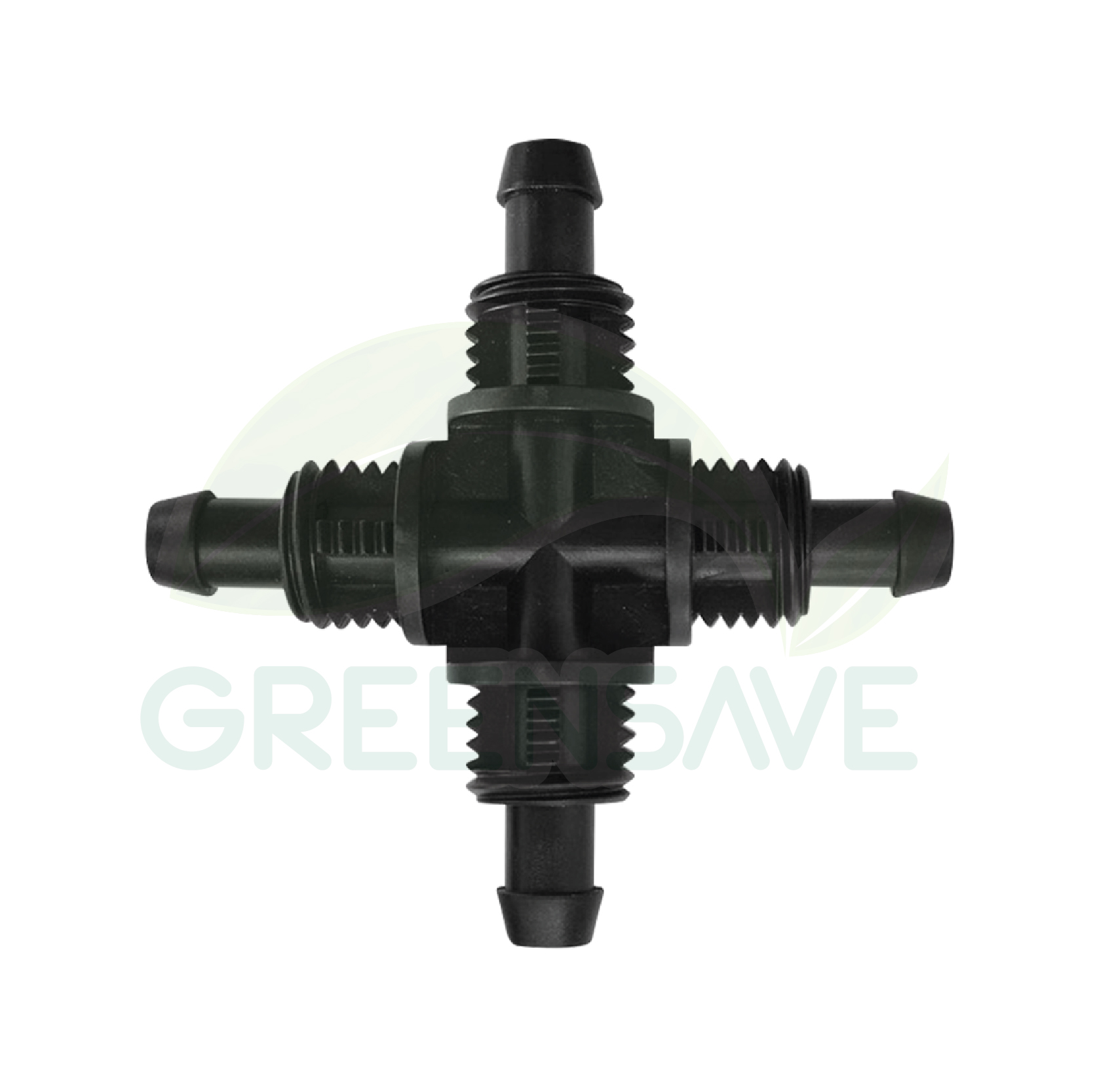 ข้อต่อสายไมโคร พร้อมตัวล็อคสาย 8/12 mm สี่ทาง (แพ็ค 20 ชิ้น)