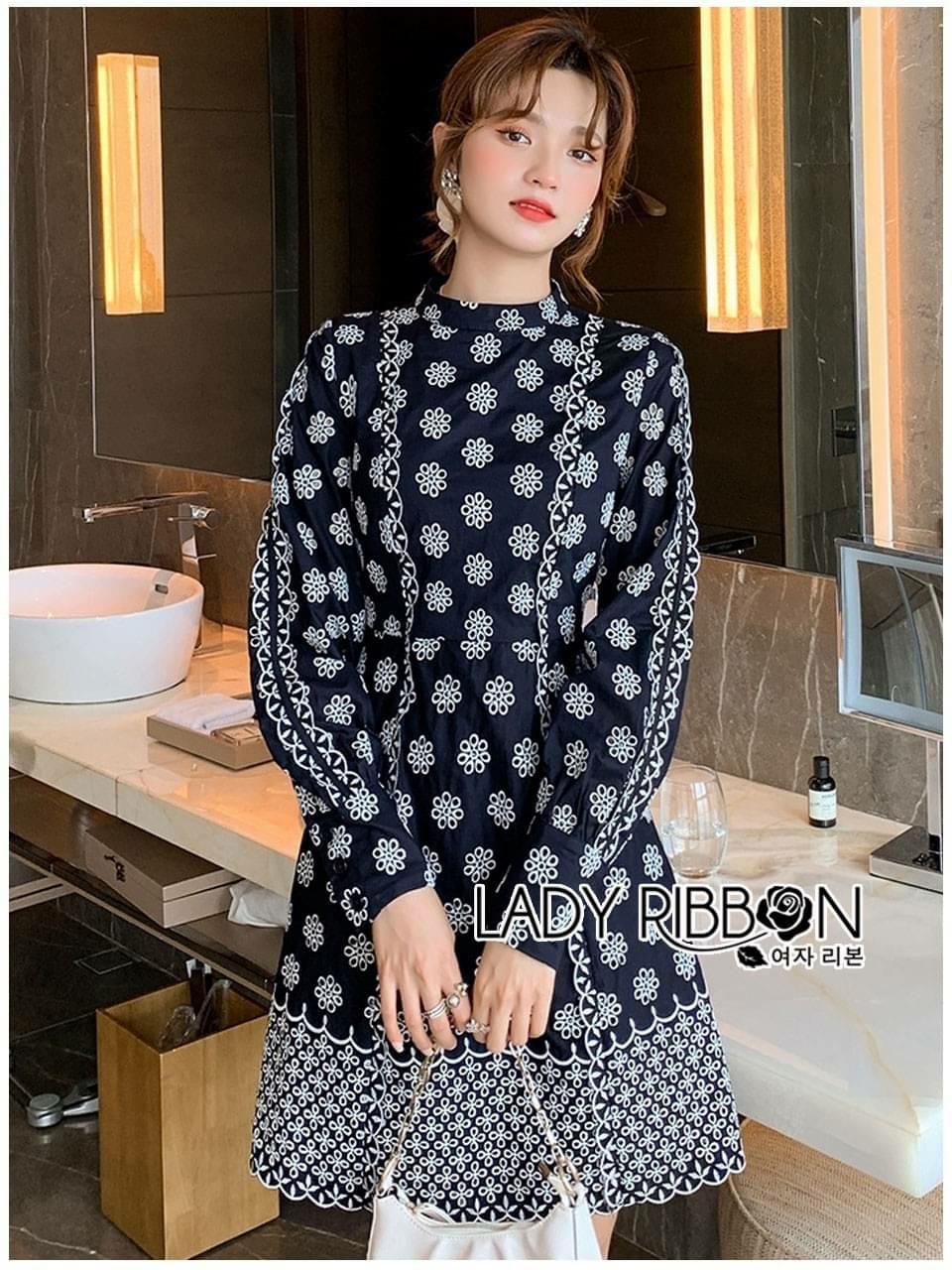 เดรสแฟชั่นสีกม Navy blue