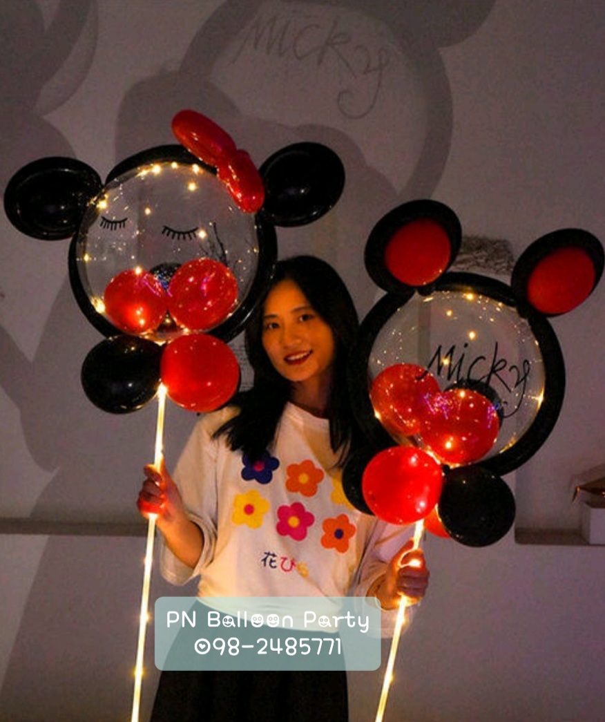 ลูกโป่งตุ๊กตา แท่งไฟกระพริบ มีพร้อมส่งในไทย