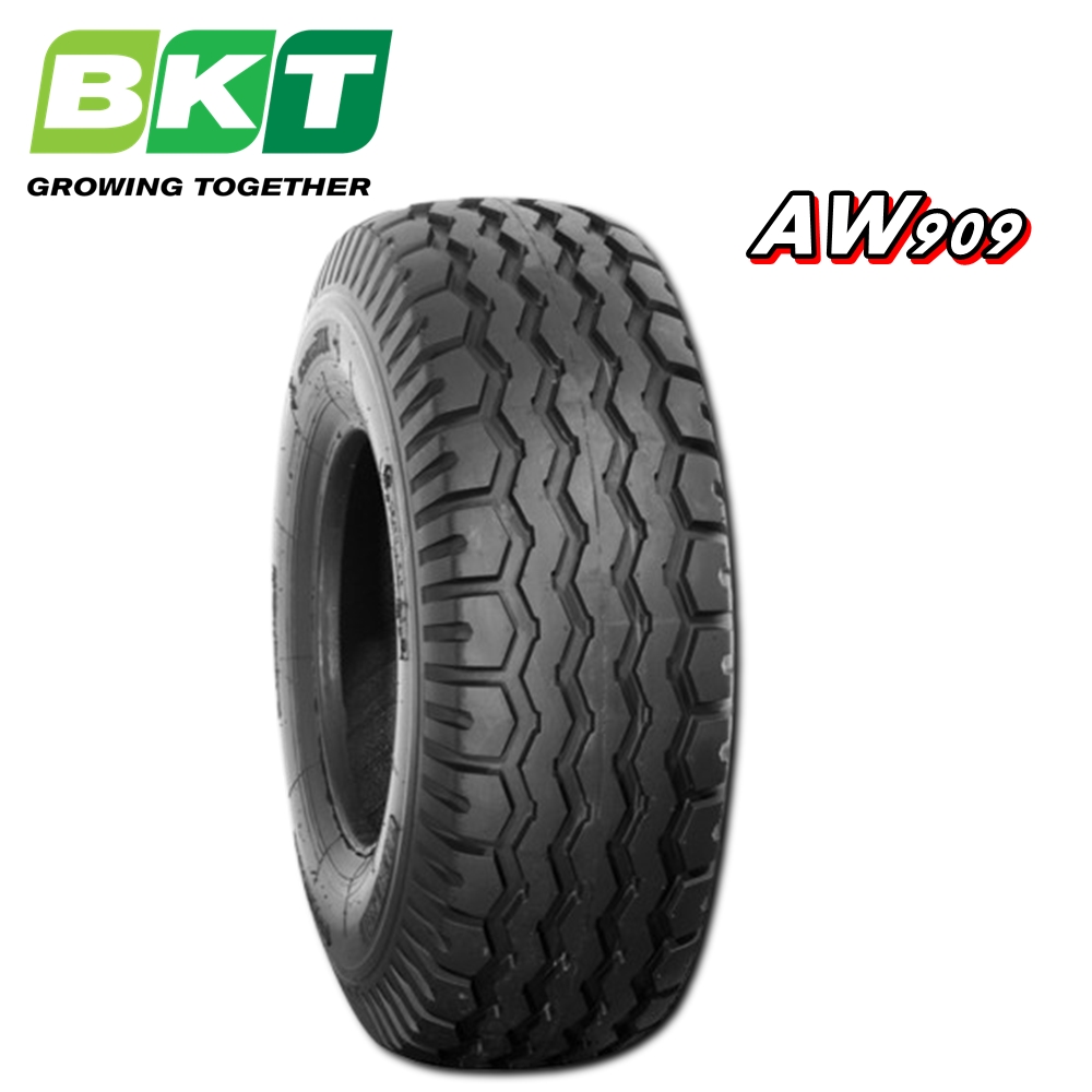 ยางรถอุตสาหกรรมและการเกษตร ขนาด 10.0/75-15.3 รุ่น AW909 ชนิด TL 14PR ยี่ห้อ BKT