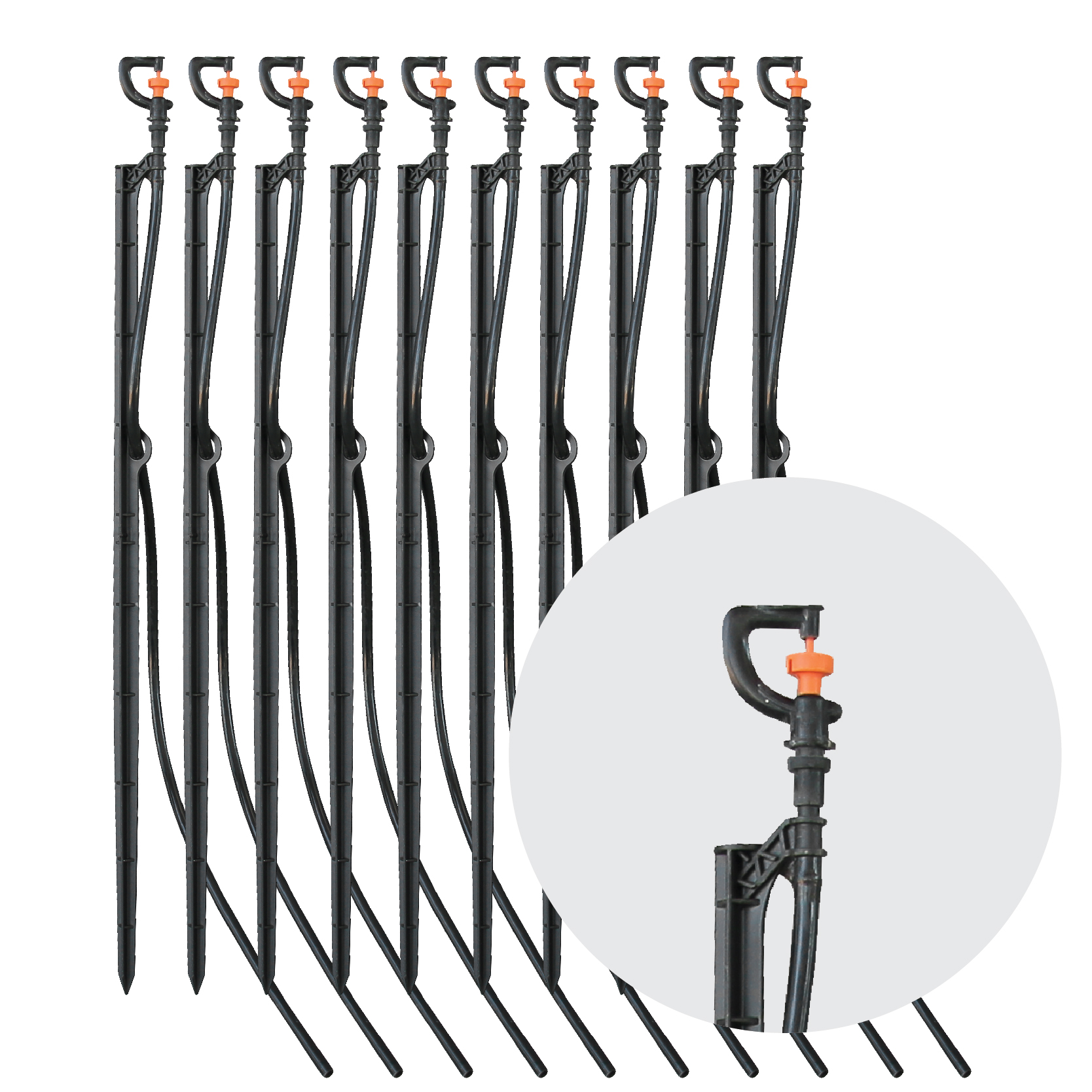 Set มินิสปริงเกอร์และหัวน้ำหยด 20 หัว