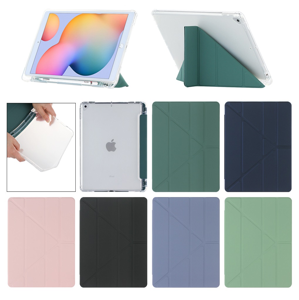 Smart Case Y หลังใสซิลิโคน TPU (มีที่เก็บปากกา) - เคส iPad Pro 11" (2024)