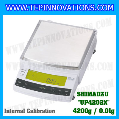 เครื่องชั่งดิจิตอล ทศนิยม 2 ตำแหน่ง รุ่น UP4202X พิกัด4200gx0.01g เครื่องชั่งละเอียดสูง4200g เครื่องชั่งน้ำหนัก4200g ตาชั่ง4200กรัม พิกัดน้ำหนัก 4200g ความละเอียด 0.01g ยี่ห้อ SHIMADZU รุ่น UP4202X