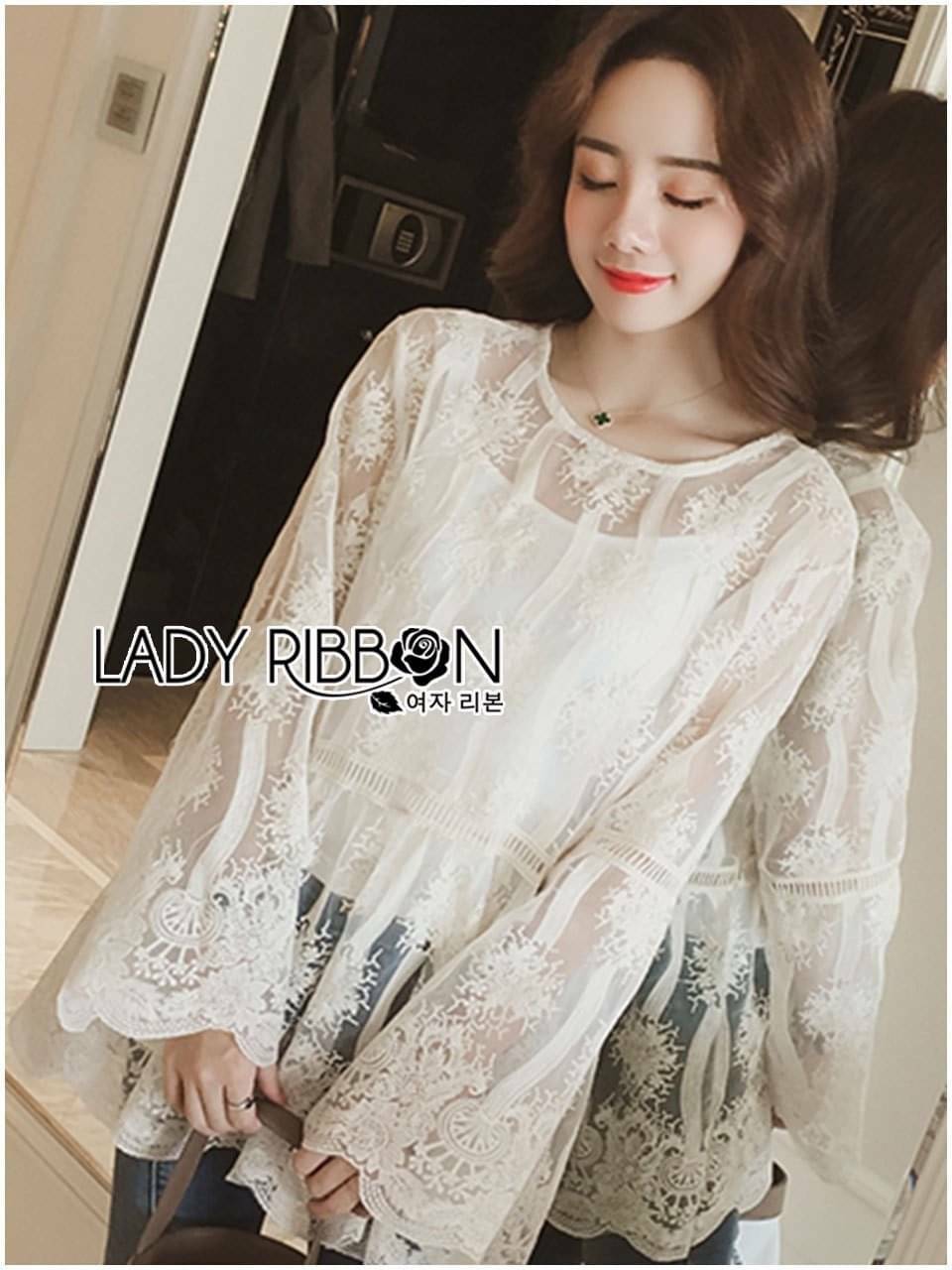 เสื้อผ้าลูกไม้ตกแต่งระบายเพบลัม