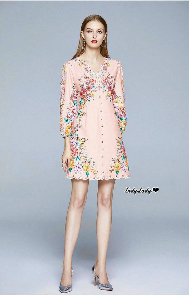 Dress สั้น แขน 5 ส่วน