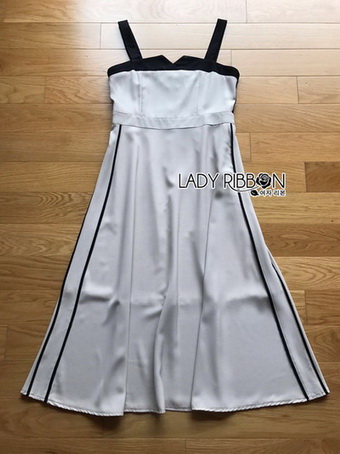 Lady Gabby Two-Tone Vintage Crepe Dress