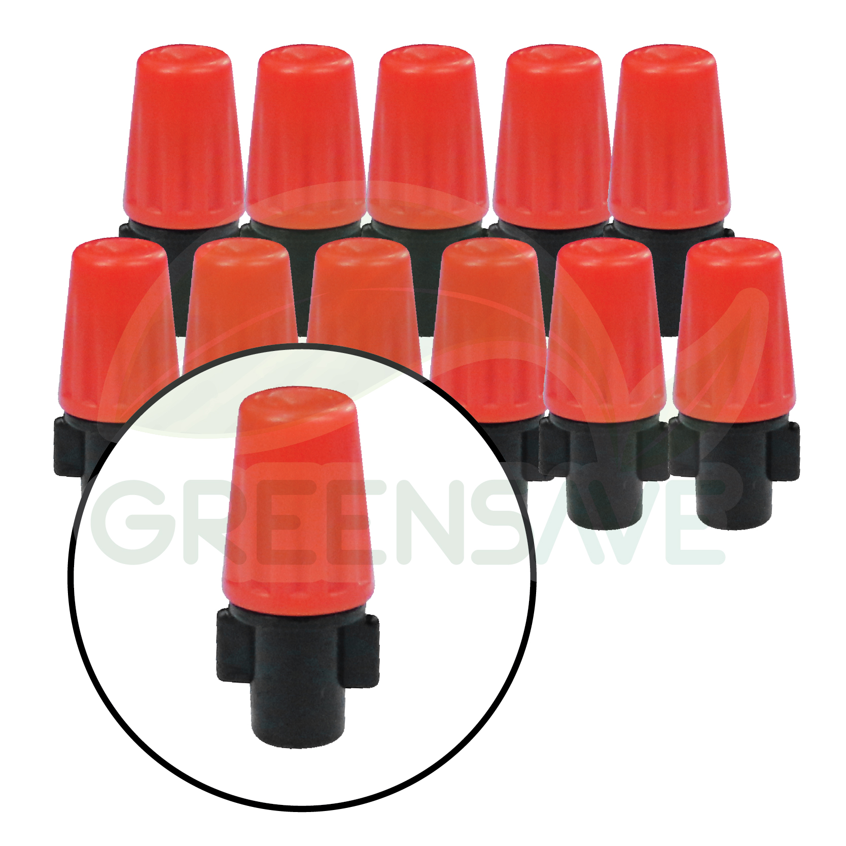 Set 01 ชุดหัวพ่นหมอก สีส้ม 20 หัว สายน้ำ ยาว 20 เมตร