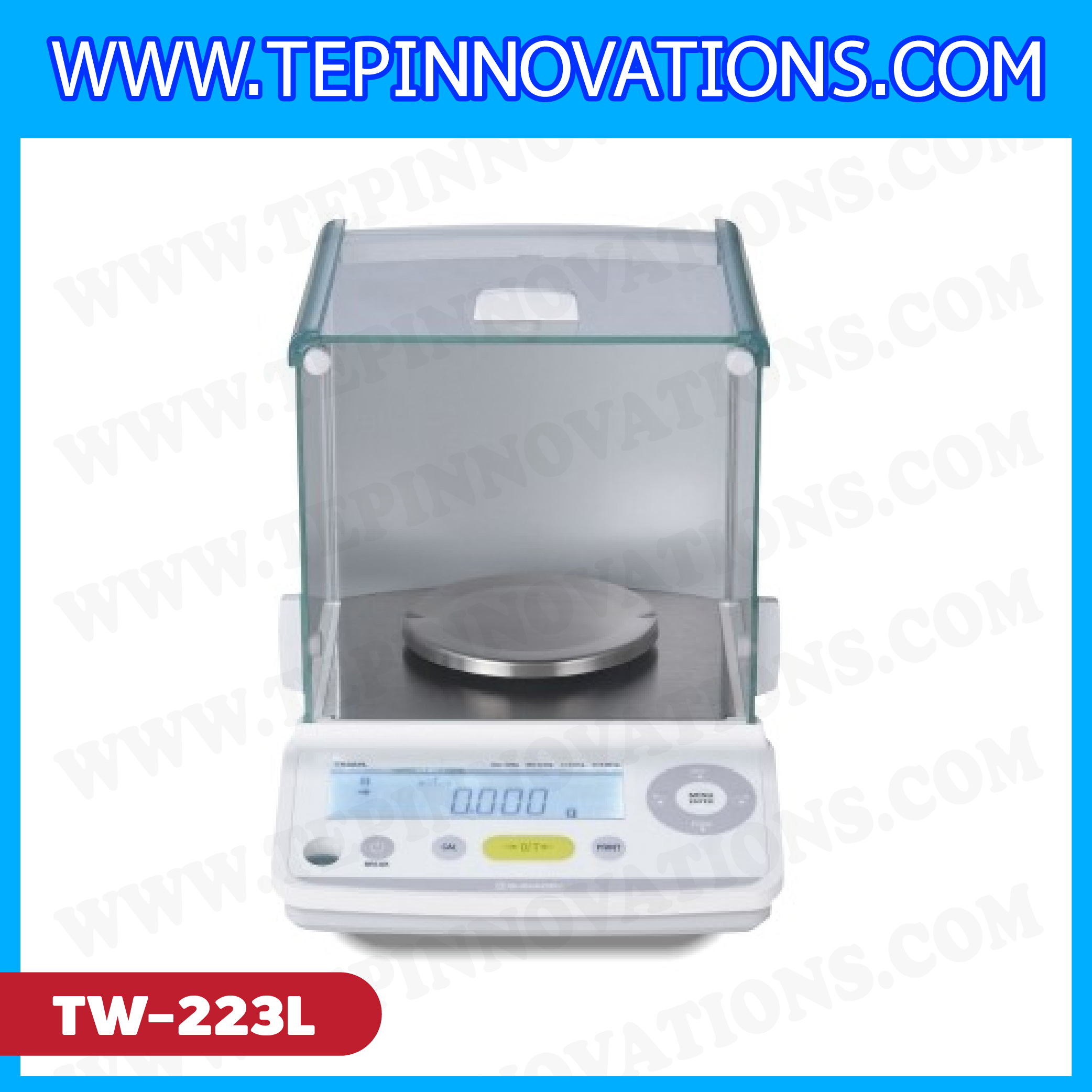 เครื่องชั่งดิจิตอลทศนิยม3ตำแหน่ง รุ่น TW223L พิกัด 220g x 0.001g เครื่องชั่งละเอียดสูง220g เครื่องชั่งน้ำหนัก220กรัม ตาชั่งดิจิตอล220กรัม ยี่ห้อ SHIMADZU รุ่น TW223L
