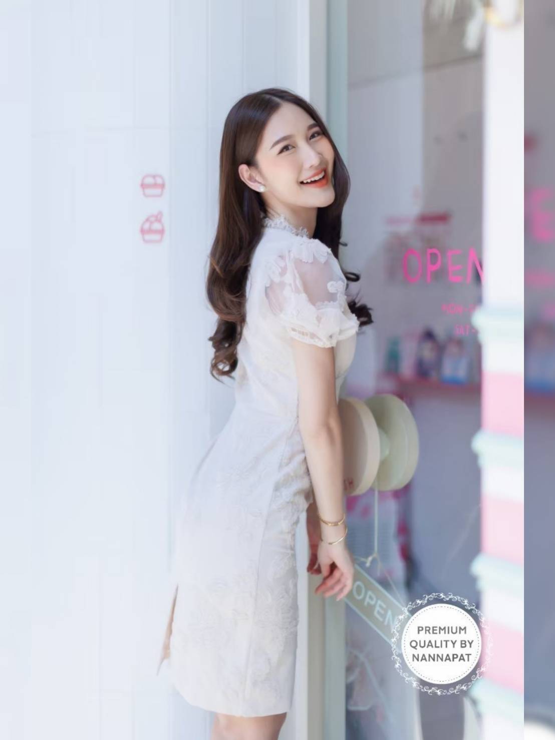 Dress งานซิปหลัง มีฟองน้ำ