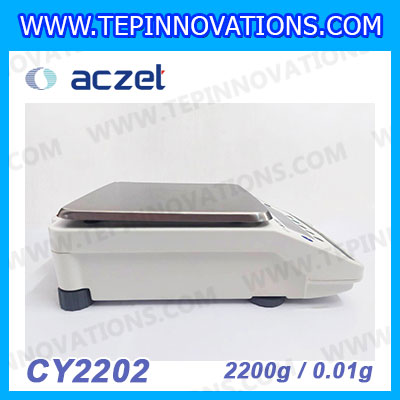 เครื่องชั่ง aczet CY2202 precision balance 2200gx0.01g เครื่องชั่งทศนิยม 2 ตำแหน่ง เครื่องชั่งละเอียดสูง2200g เครื่องชั่งน้ำหนัก2200g พิกัด 2200g ค่าละเอียด 0.01g เครื่องชั่งยี่ห้อ Aczet รุ่น CY2202