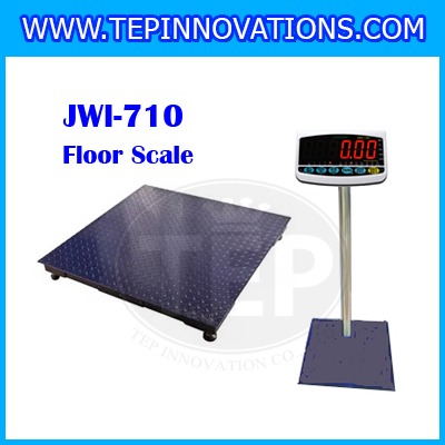 เครื่องชั่งดิจิตอล1000kg เครื่องชั่งดิจิตอล1ตัน พิกัดน้ำหนัก 1000kg ค่าละเอียด 100g ขนาดแท่น 150x150cm. ยี่ห้อ JADEVER รุ่น JWI-710