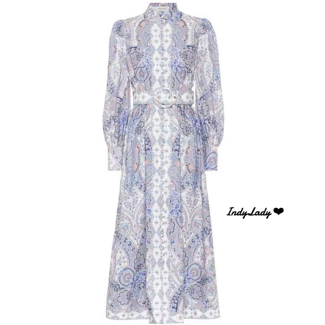 Maxi Dress Zimmermann พิมพ์ลายสวย