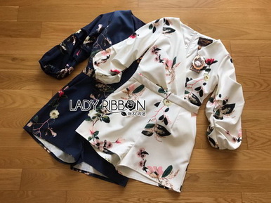 Lady Printed Jumpsuit จัมป์สูทขาสั้น