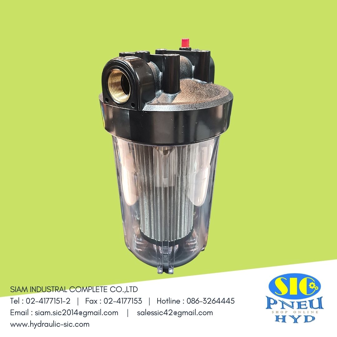 กรองไฮดรอลิค PR-06 (Inline Suction Filter) ไส้กรองไฮดรอลิค กรองขาดูด กรองหยาบ 150 ไมครอน แบบมีบอร์ดี้ต่อลอยนอกถัง