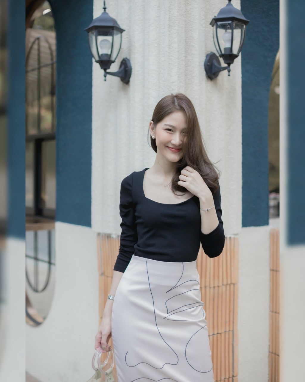 ๆ เสื้อแขนยาวผ้ายืดหนานิ่มใส่สบาย