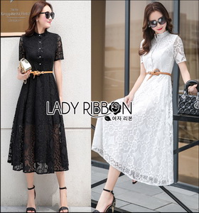 Lady Ribbon Leslie Modern Feminine Lace Shirt
