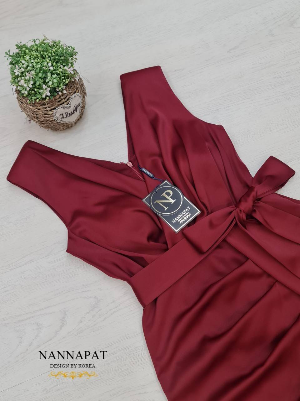 Dress เซ็กซี่สีแดงน้ำตาล