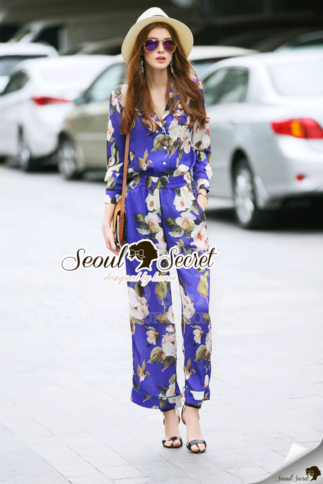 Lady Ribbon Online SS15060616 Seoul Secret Say's... Violeta Flora Fashly Smocking Set