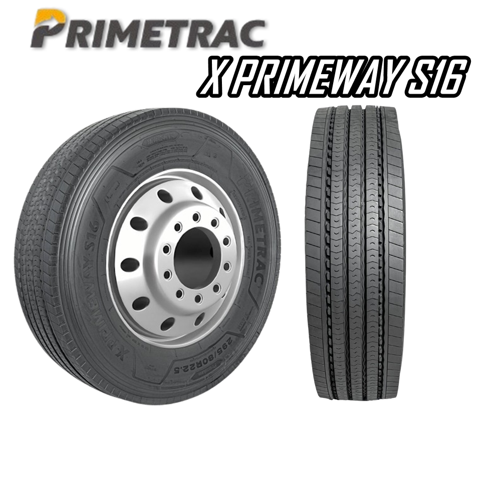 ยางรถบรรทุก เรเดียล ขนาด 295/80R22.5 รุ่น X PRIMEWAY S16 18PR ยี่ห้อ PRIMETRAC