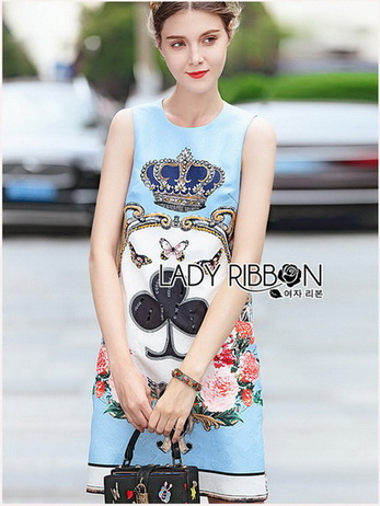 Lady Marie Italian Style Brocade Dress