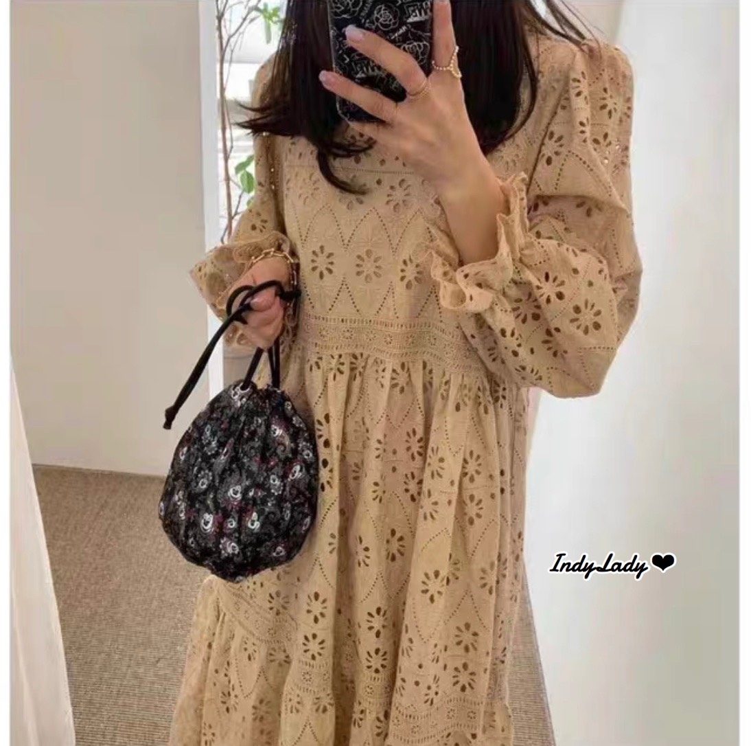 Maxi Dress งานลูกไม้ ฉลุ