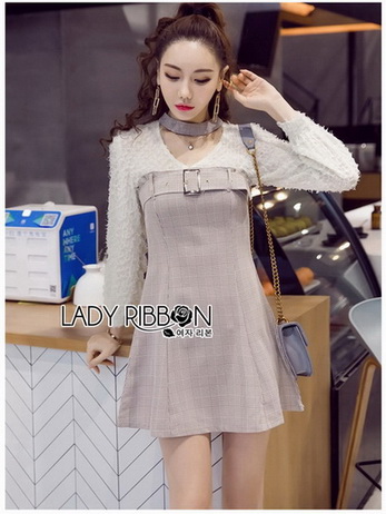 Mini Dress มินิเดรสผ้าลายสก็อต