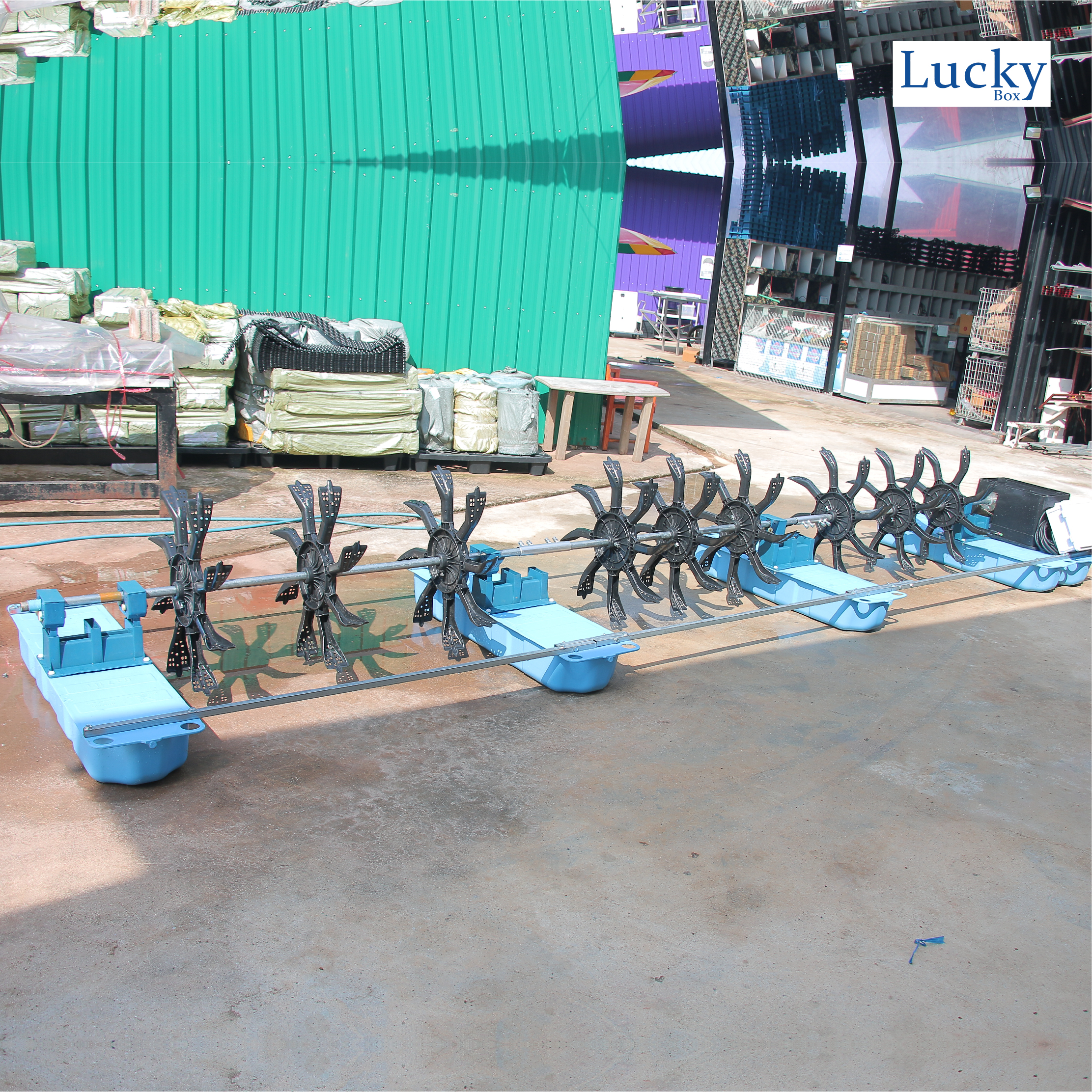 กังหันตีน้ำโซล่าเซลล์ [ รุ่น 48V 750W 9 ใบพัด ] กังหันตีน้ำเพิ่มออกซิเจน บำบัดน้ำเสีย โซล่าเซลล์ พลังงานแสงอาทิตย์