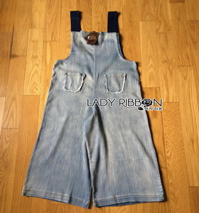 Chic Denim Overall Jumpsuit Lady Ribbon เอี๊ยมจัมป์สูท