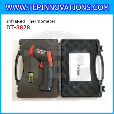 เครื่องวัดอุณหภูมิแบบอินฟราเรด -50 ถึง 1000 องศาเซลเซียส เทอร์โมมิเตอร์วัดแบบไม่สัมผัส เครื่องวัดอุณหภูมิแบบไม่ต้องสัมผัสกับชิ้นงาน Infrared Themometer รุ่น DT8828 เครื่องวัดอุณหภูมิแบบไม่สัมผัส (อินฟราเรด) วัดอุณหภูมิพื้นที่อันตราย